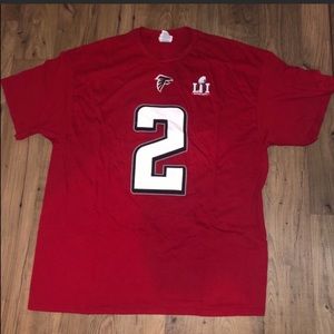 NFL Vintage Falcons Ryan #2 Short Sleeved Tee Shirt Size XXL